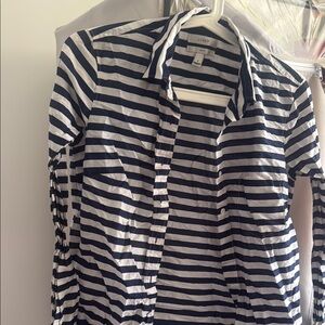 J.Crew Striped Button-Up Shirt size 0
